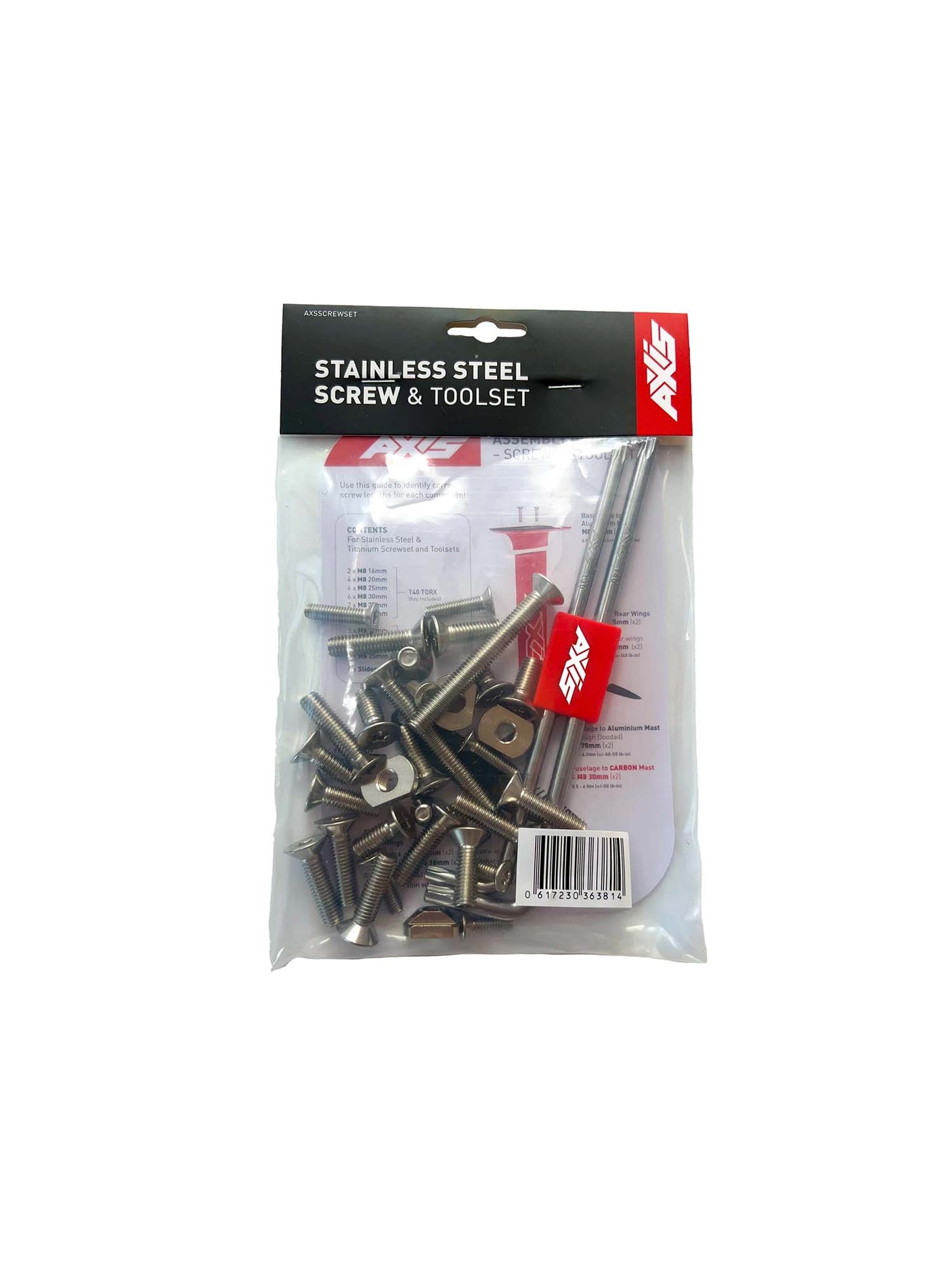 Foil Screw/Bolt Set (Stainless Steel)