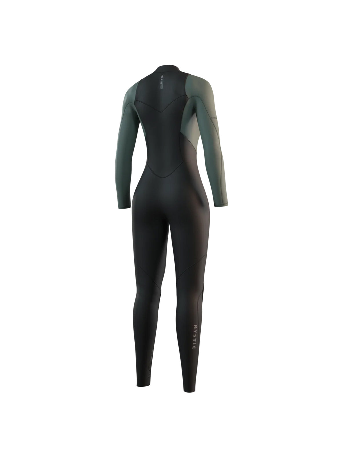 Mystic Star womens wetsuit dark olive back view
