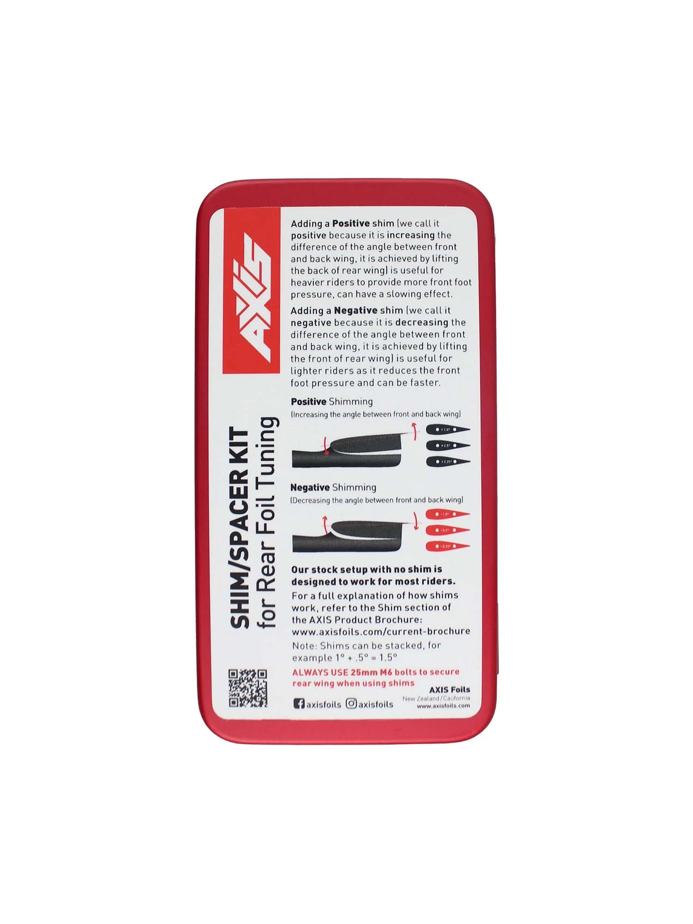 Stabiliser Shim kit