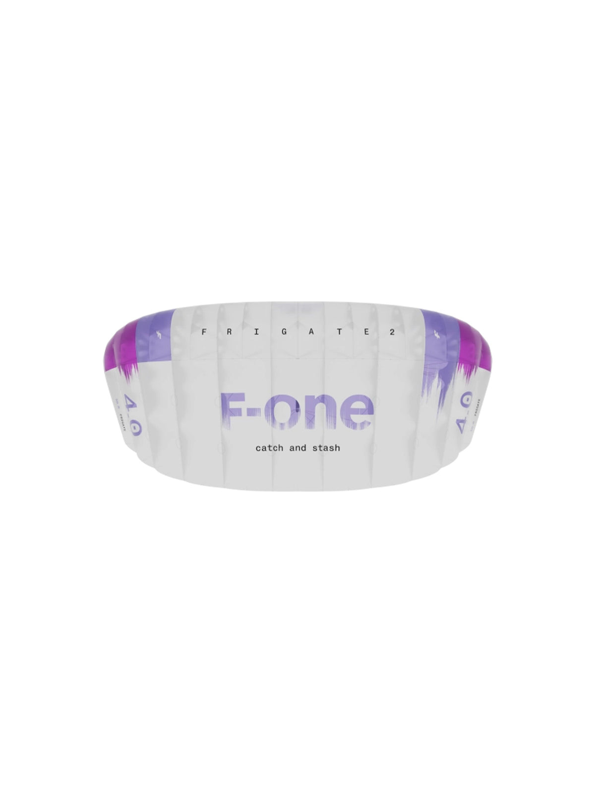 F-One Frigate V2 parawing in lilac, top canopy view