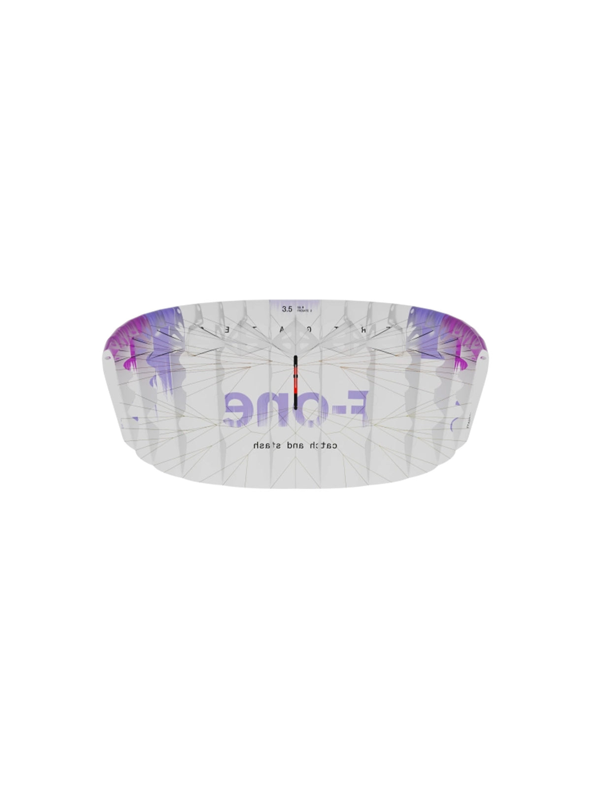 F-One Frigate V2 parawing in lilac, underside view