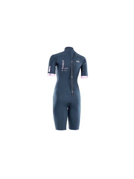 Womens Element 2mm Short Sleeve Back Zip Shorty Wetsuit