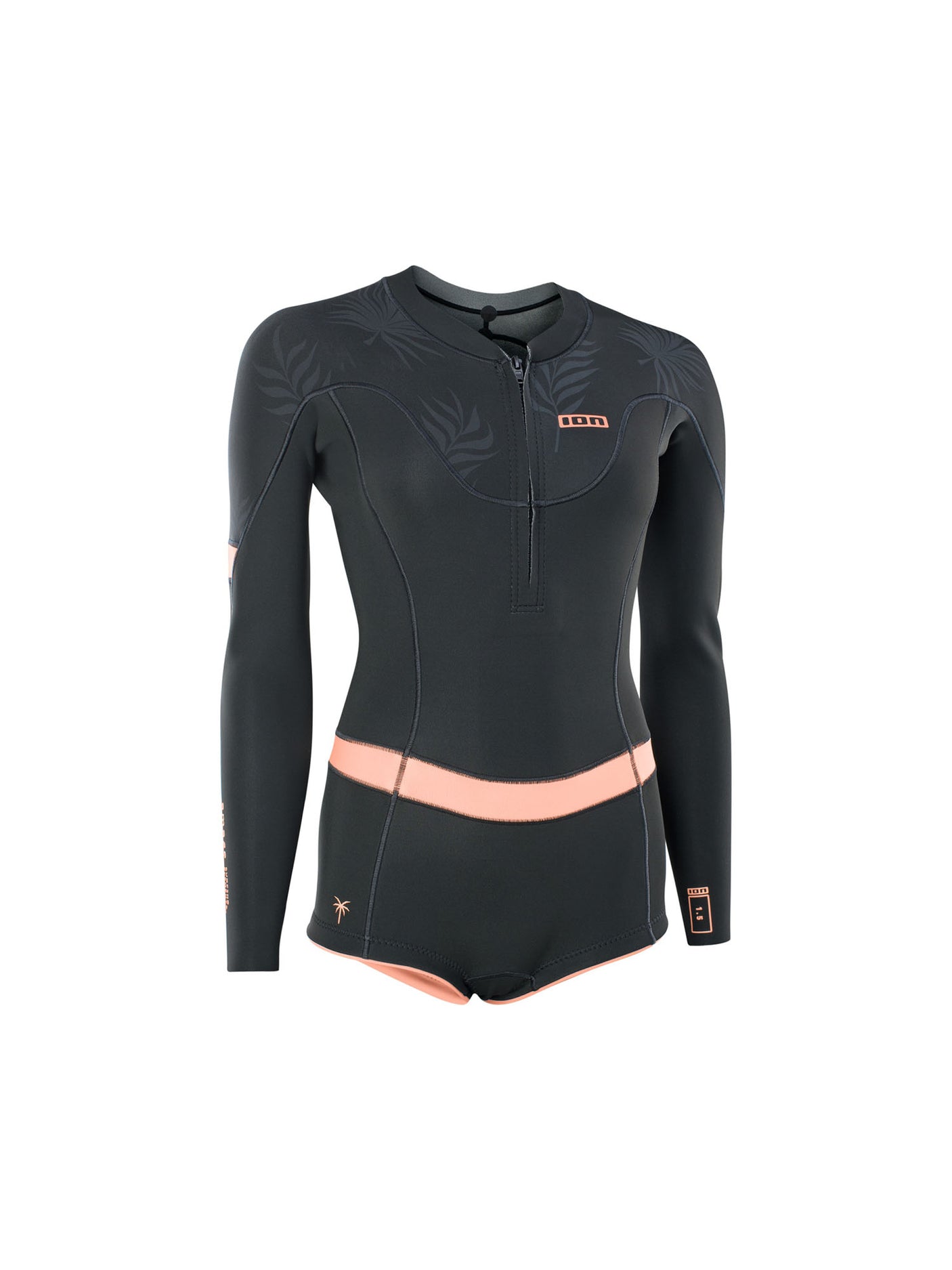Amaze Womens 1.5mm Long Sleeve Front Zip Hot Shorty 2024 Wetsuit