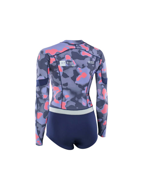 Amaze Womens 1.5mm Long Sleeve Front Zip Hot Shorty 2024 Wetsuit