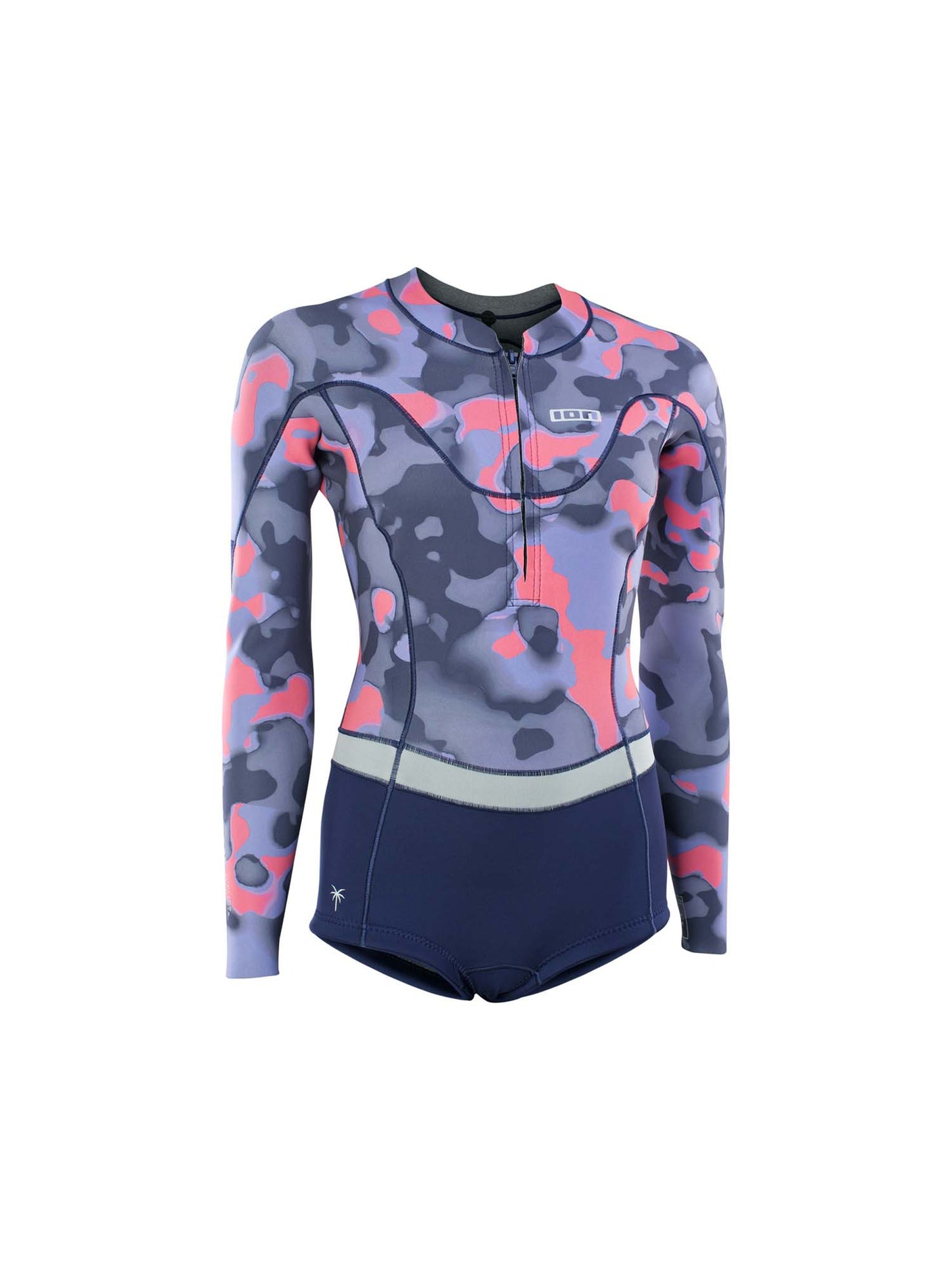 Amaze Womens 1.5mm Long Sleeve Front Zip Hot Shorty 2024 Wetsuit