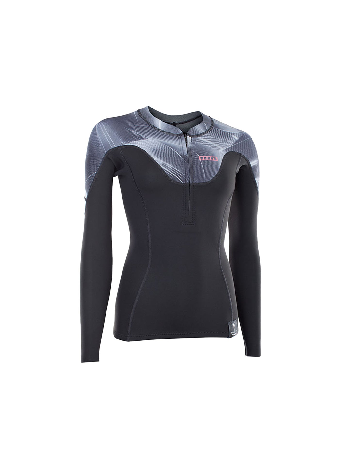 Womens Neo 1.5mm Long Sleeve Front Zip Top