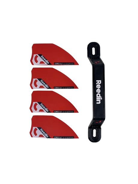 Twintip Cored Out Fin set with grab handle