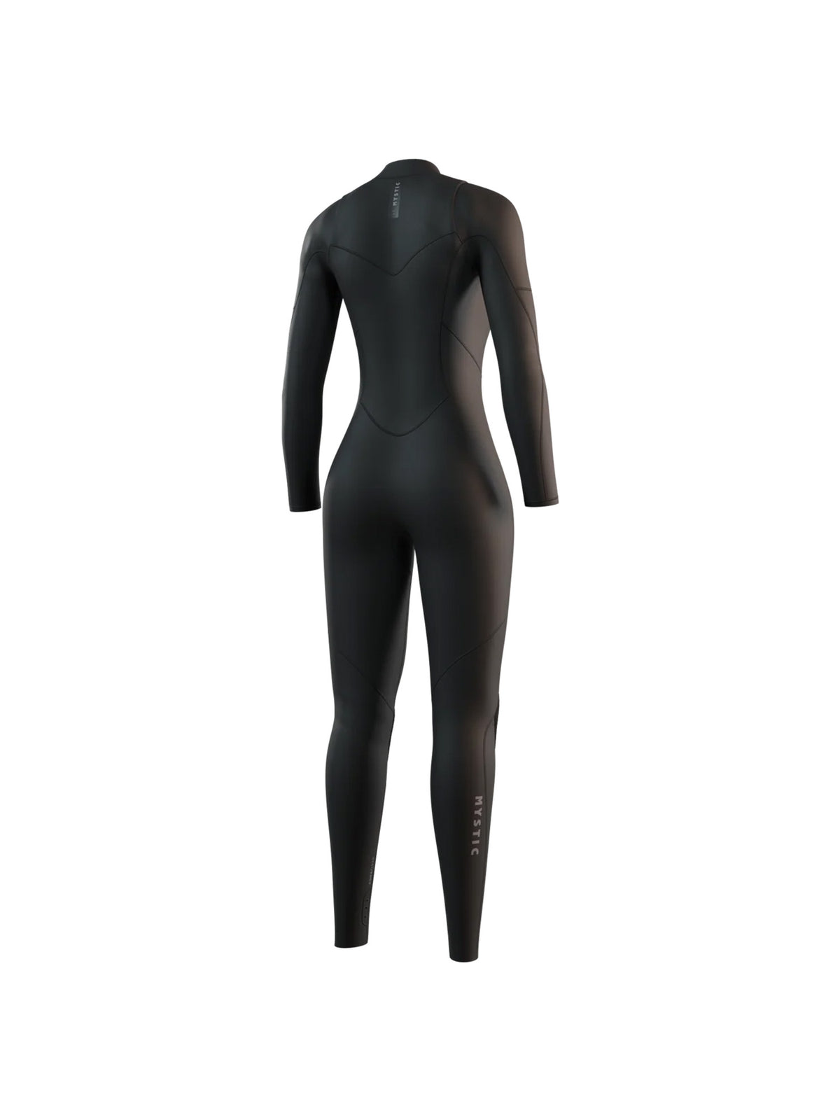Mystic Womens Wetsuit front zip back view black