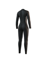 Mystic Womens Wetsuit front zip back view black