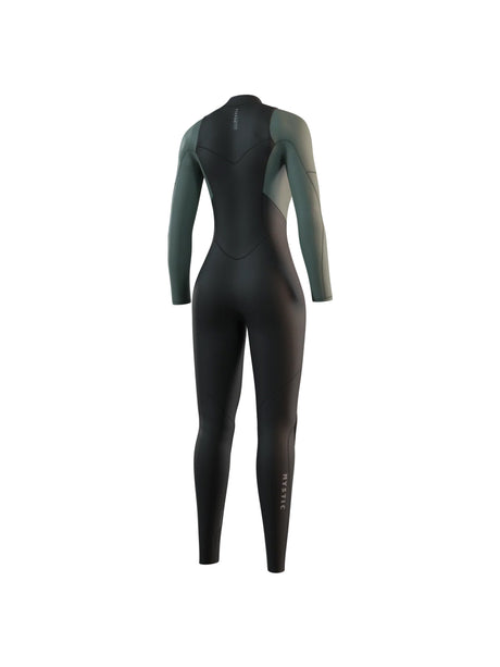 Mystic Star womens wetsuit dark olive back view